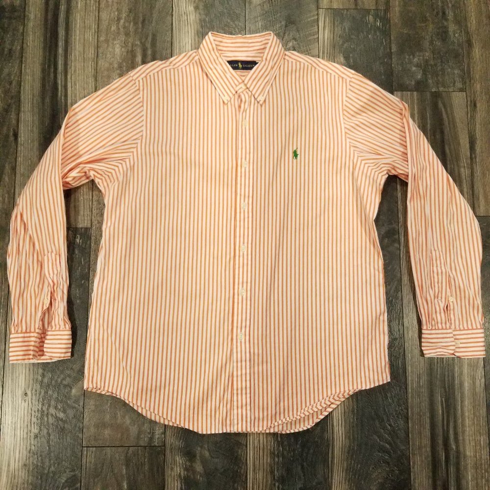 Polo Ralph Lauren Classic Orange Stripe Shirt